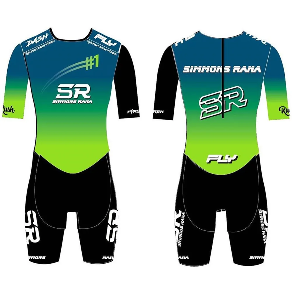 

Summer Triathlon Suit Men Bodysuit Jersey Skinsuit Ciclismo Bicycle Clothes Speed Sets Run Jumpsuit Culotte Hombre No Cushion