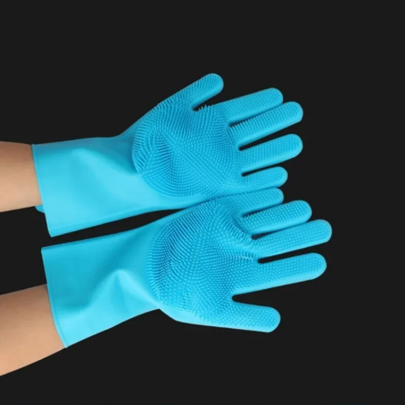Pet Soft Beauty Cleaning Shower Massage Gloves Scrub Gloves Dog Cat Shower Shampoo Scratch Anti Bite Massage