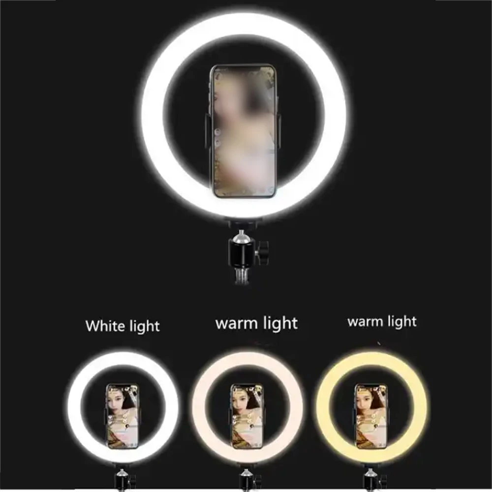 Mobile Phone Live Camera Stand Outdoor Photography Light Three Color Light Can Be Adjusted selfie fill light,selfie light,shooting light,fill light,photo studio light,live stream ring light