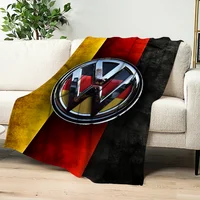 Warm Soft Plush Nap Blankets Sofa V-V-VW-Car for Living Room Luxury Office Bedroom Home Travel Kid Fashion Birthday Gift Flannel 1