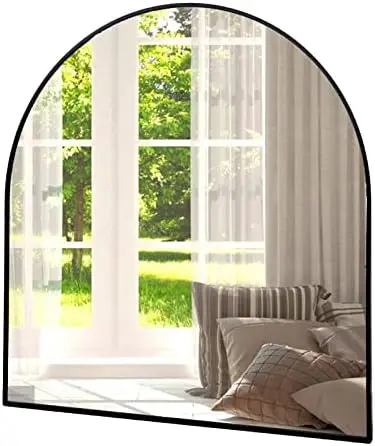 

Gold Arched Mirror 20" x 30" Gold Mirror for Bathroom, Arch Mirror Gold Mirror for Bedroom, Living Room, Entryway, Salo Non rev