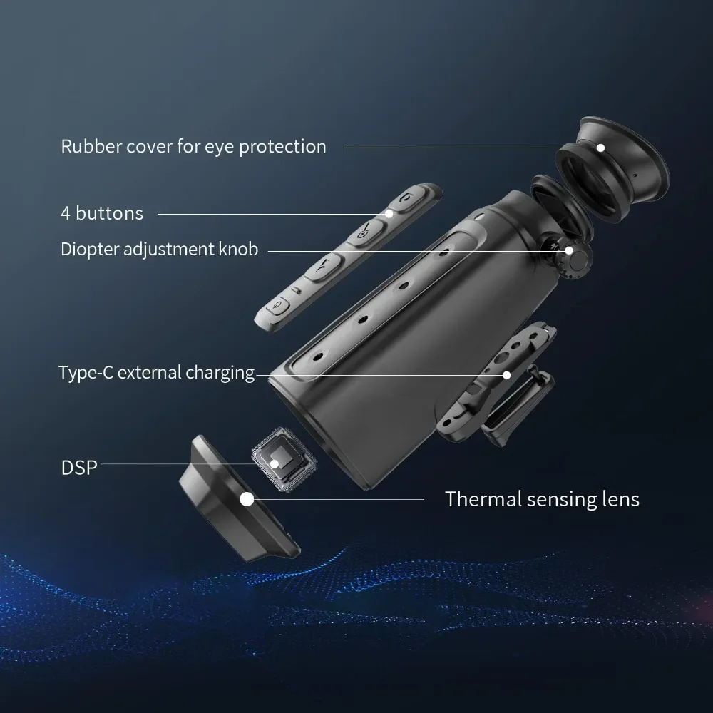 Thermal Monocular Hunting 256x192 50Hz Infrared Thermal Imaging Night Monocular