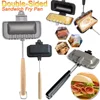 Hot Dog Toaster Non Stick Aluminum Alloy Bread Toast Breakfast Machine Sandwich Maker Waffle Pancake Baking Barbecue Oven Mold 2