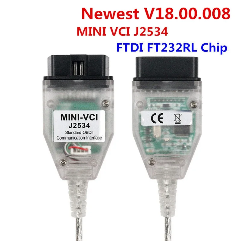 

AOKTOOL Latest V18.00.008 MINI VCI J2534 FT232RL Interface for Toyota TIS Techstream V18 mini vci Diagnostic Cable