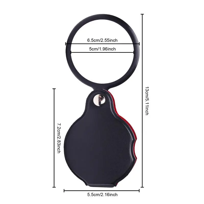 Jewelry Magnifier Reading Magnifier 10X Mini Pocket Folding Magnifier Glass Lens