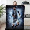 Winter Blanket Sofa Messi Digital Print King Size Warm Knee Bed Fleece Camping Custom Fluffy Soft Blankets Microfiber Bedding 2