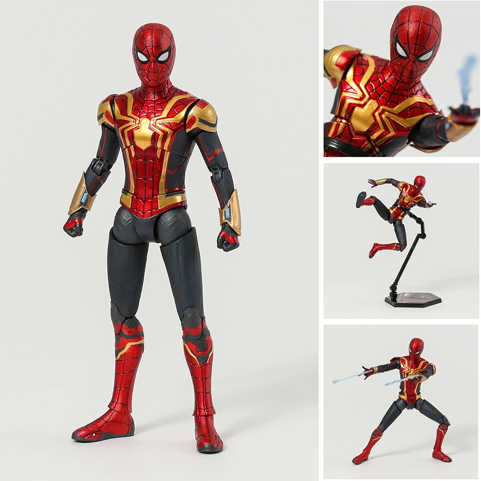 ZD figuras articuladas de Marvel, Spiderman sin camino a casa, traje  integrado de color negro y dorado, muñeco de juguete, regalo sorpresa| | -  AliExpress