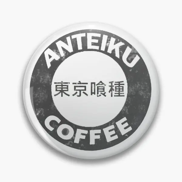 

Vintage Anteiku Logo Shirt Soft Button Pin Hat Cute Creative Gift Jewelry Decor Collar Funny Fashion Lover Brooch Metal Clothes