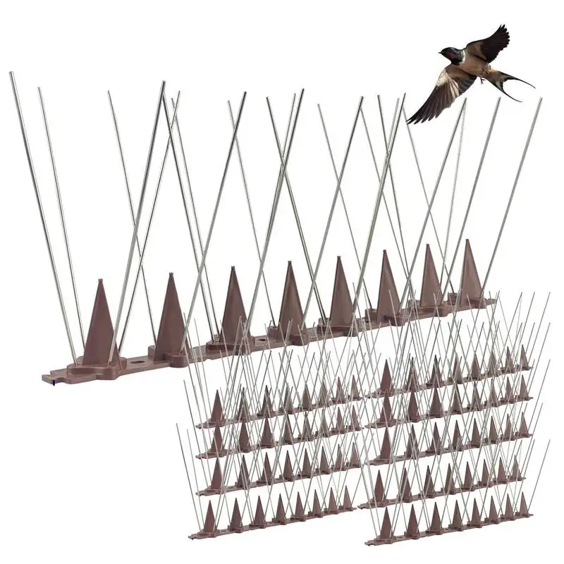 

Bird Defender Spikes Stainless Steel Anti Squirrel Spikes Bird Defender Spikes User-Friendly Effective For Sparrows Mynas Crows