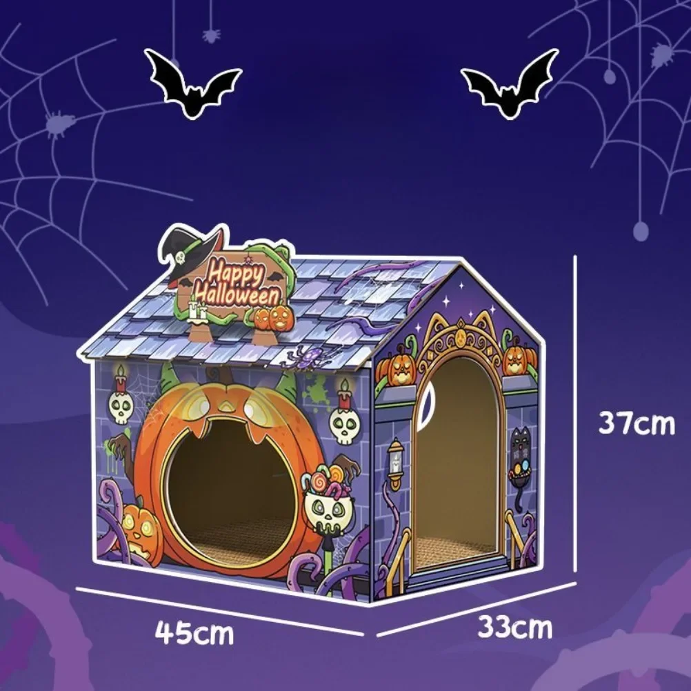 Halloween Cat Nest Cat House Cat Scratch Board Oversized Ground