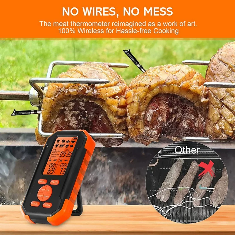 Meat Thermometer Wireless, Wireless Meat Termometer, Digital Termometer