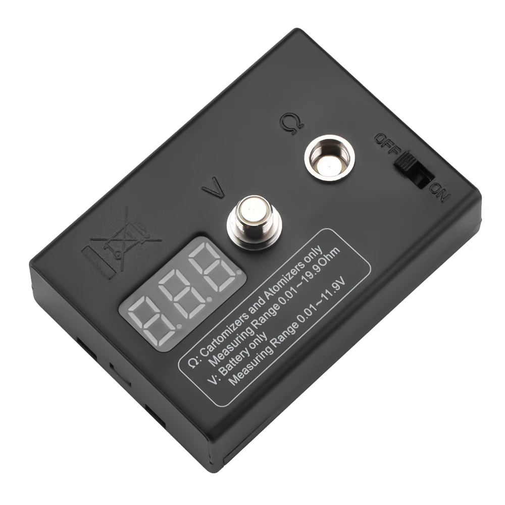 Coil Resistance Tester Meter 0.01-20 - Atomizer Ohm Reader With Burning  Function, For EGO 510 808D