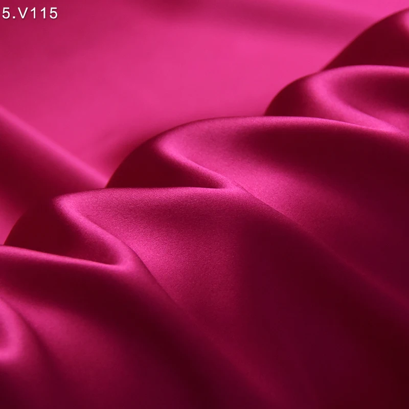 Sewing Fabric 100% silk satin fabric Soft Glossy Double Sided Material for Sleepwear Robes