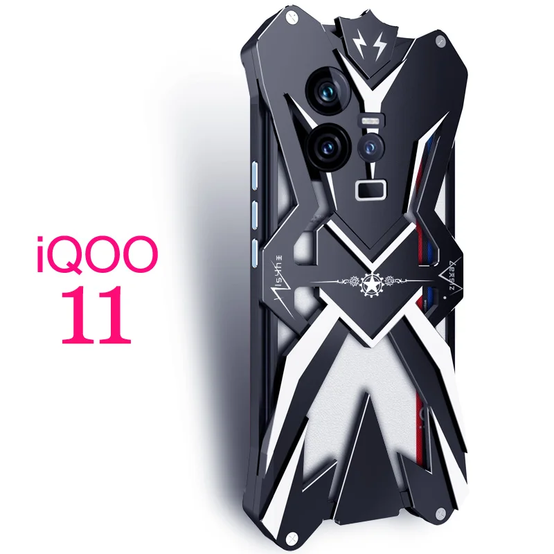 

Metal Steel Machinery Series Cases Thor For VIVO IQOO 11 Heavy Duty Armor Aluminum Covers For Vivo Iqoo 11 Iqoo11 Pro CASE Cover