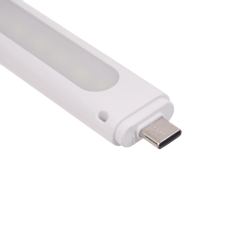 Small USB LED Light with 10 LED Beads Mini Night Lamp Micro USB or Type C Interfaces For Power Banks and Laptops