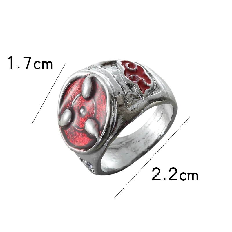 Ninja JEWELS Anime Cartoon Sharingan Rings Metal Jewelry For Men Women Gifts