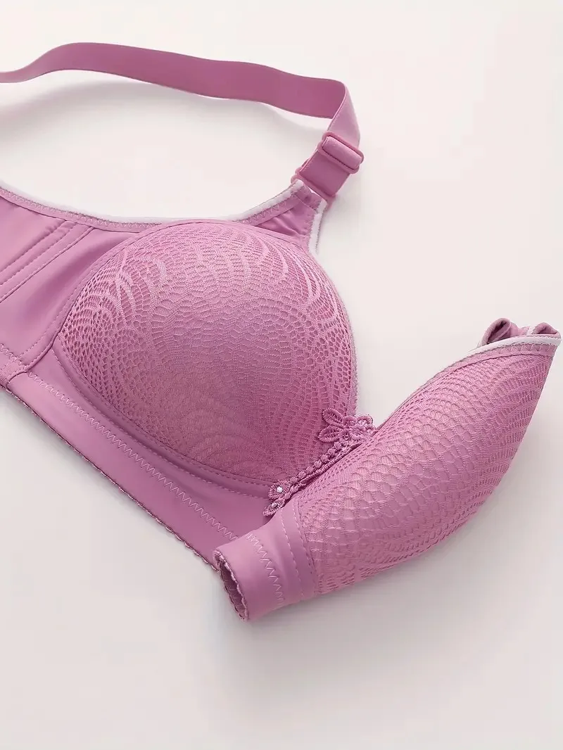 Appliques Jacquard Bra Women's Bra 1 Piece