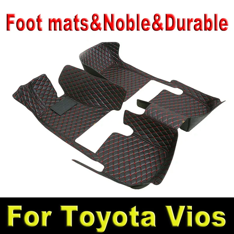 

Car Mats For Toyota Vios Belta Yaris Sedan Limo XP90 2008~2012 Auto Carpet Rugs Leather Mat Waterproof Floor Pad Car Accessories