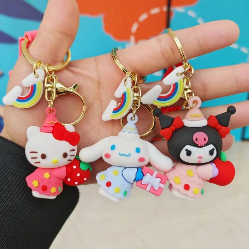 

Кавайная подвеска Sanrio аниме Pompompurin Hello Kitty милый мультяшный мой Мелодия художественный Коричный модный Куруми праздничные подарки