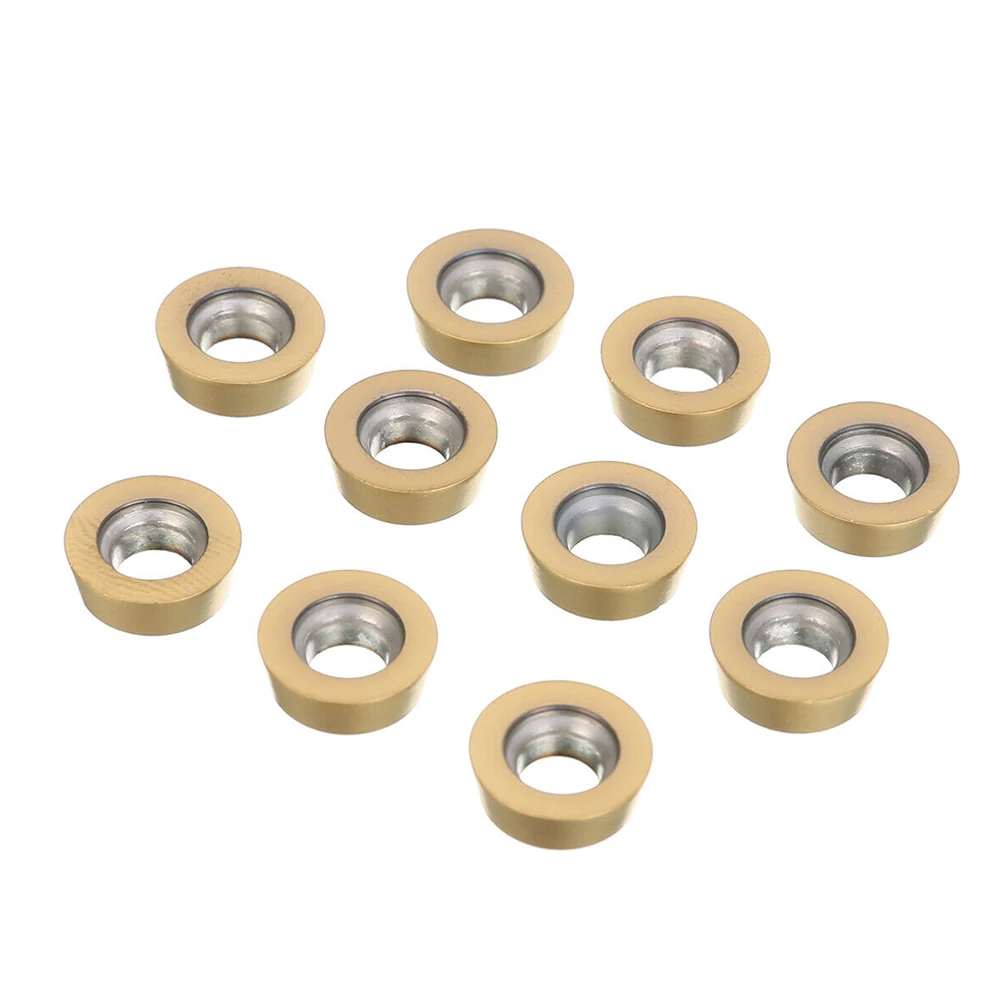 

Brand New CNC Carbide 10pcs/box Alloy Steel CNC Carbide Carbide Insert Cylindrical Tool Holder RPMW1003MO Round Insert