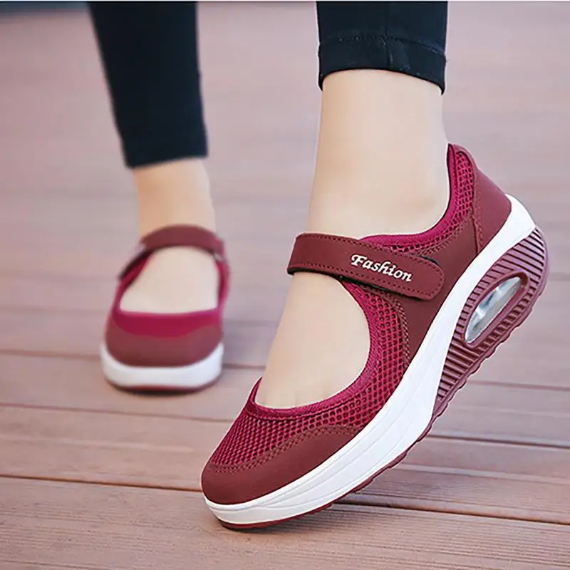 Stafeny Orthopedische damesschoenen, schoenen zonder vetersluiting, dames, outdoor, wandelen, ademende orthopedische schoenen, Lavendel, 37 EU