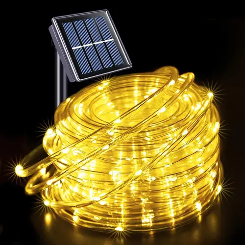 LED Solar Strip Rope Tube Fairy Light Solar Powered Garland String Light Christmas Decor for Outdoor Garden Lawn Tree Yard Fence - Image 7