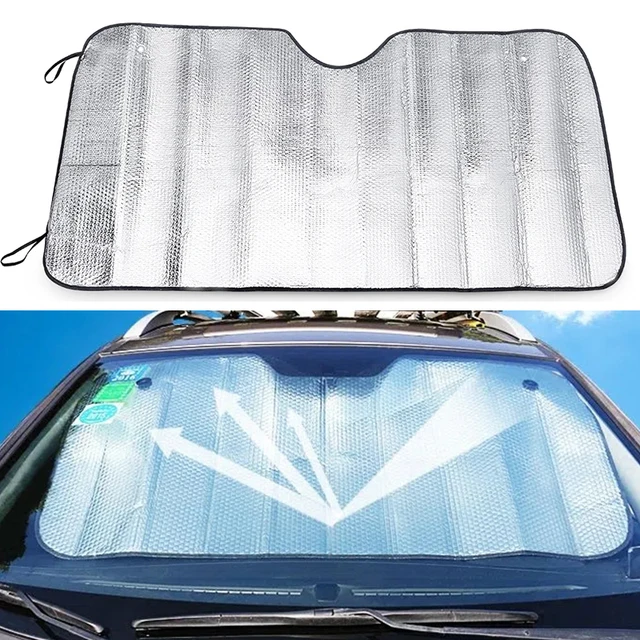 140x70CM Car Window Sun Shade Windshield Snow Ice Anti-UV Protection Front Rear Windshield Block Cover Visor Auto Accessories 2