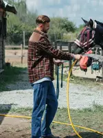 Men's Plaid Sherpa Lined Flannel Shirt Jacket - Winter Warm Button-Up 2