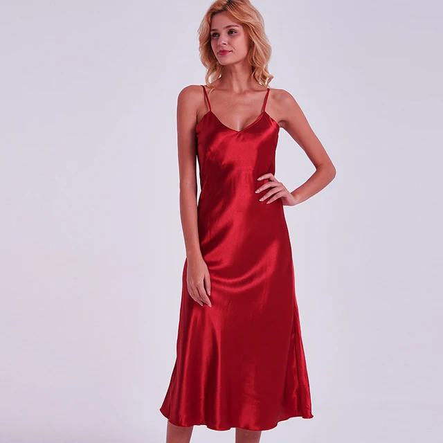 Long Satin Nightgowns Women  Womens Long Satin Night Gowns