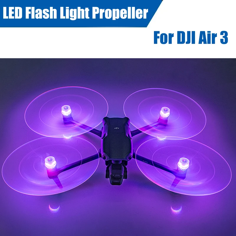 Propeller Rpm Flash Gun Led Flash Light Propeller For DJI Air 3 Drone Low Noise 3 Light ...