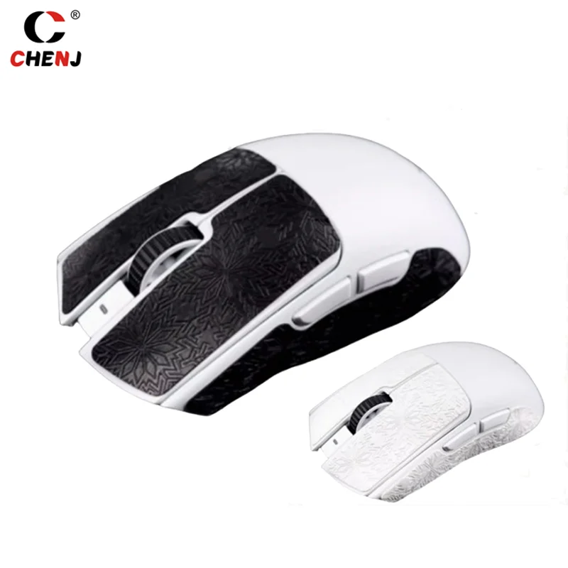Ultraglide Anti-Slip Mouse Sticker with Snowflake Texture