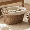 Deluxe Two-Sided Handle Wicker Basket, Willow Weaving Toy Basket, Versatile and Practical Clothes Storage Solution 2