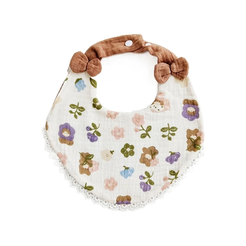 Sweet Jojo Designs Baberos tipo bandana de acuarela floral para bebé, bebé  recién nacido, baba de alimentación - azul marino y rosa rubor, bohemio