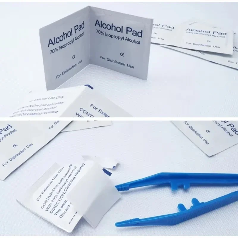 Disposable Convenient Alcohol Cotton Pads For Cleaning Mobile Phone Screens, Camera Screens Digital Device Screens Alcohol Wipe 3