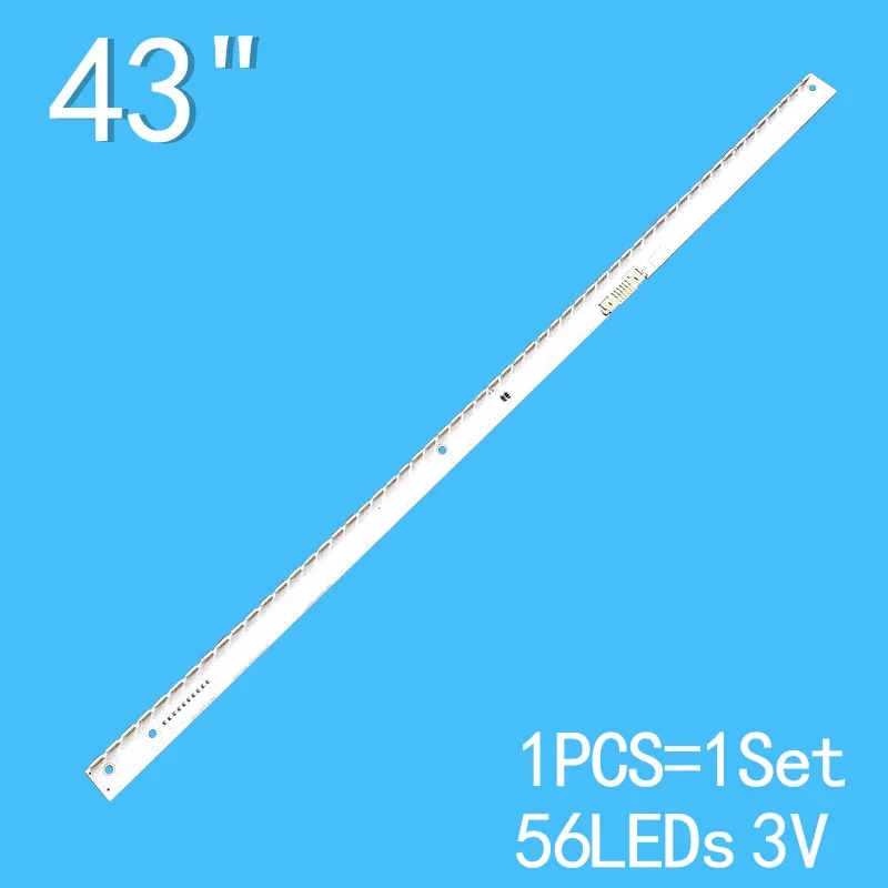 LED backlight For LM41-00299A BN96-39506A UE43M5500 UE43M5505 UE43M5505AK UE43M5600 UE43M5502 UE43M5500AK V6EY_430SM0_56LED_R4 for samsung ls24d360 light bar smme236bmm031 lm41 00086e cy mh236bglv 3v 30cm 36led 100%new led backlight strip