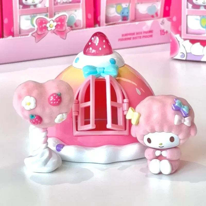 MINISO 산리오 마이 멜로디 앤 마이 스위트 피아노 시리즈 블라인드 박스 모델, 카와이 애니메이션 피규어 장식 장식, 어린이 데스크탑 장난감