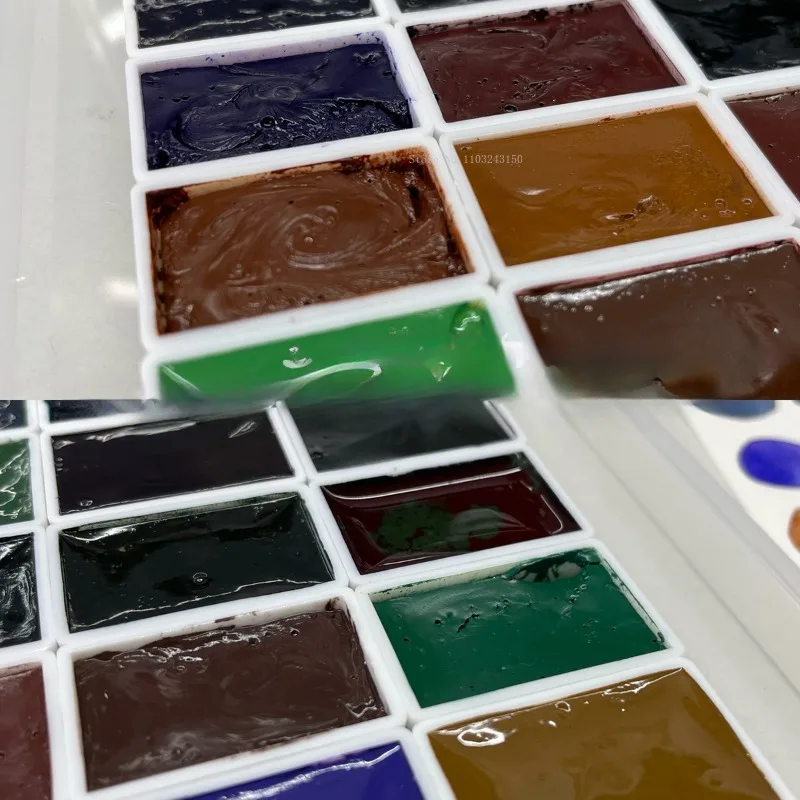3.5ml Full Block Russian White Night Precipitated Color Layering Master Level Watercolor Paint Art Supplies Watercolor Creation