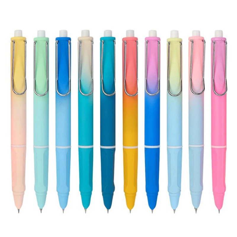 

Fashion Gradient Color Press Fountain Pen 0.38mm Writing Pens School Student Stationery Office Signature Pens