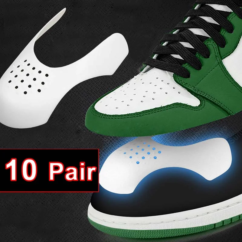 10 Pairs Anti-falten Protector für Turnschuhe Zubehör Frauen Aufkleber Schuh Extender Sport Schuhe Dropshipping Stretchers Männer