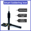 PD 100W Portable Electric Soldering Iron 50-500°C Adjustable Temperature 0.99inch Multi-parameter  Electronic DIY Repairing Tool 1