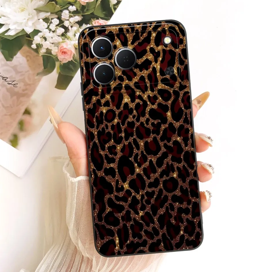 Cute Cartoon Cat Painted Soft Silicone Phone Case Cover