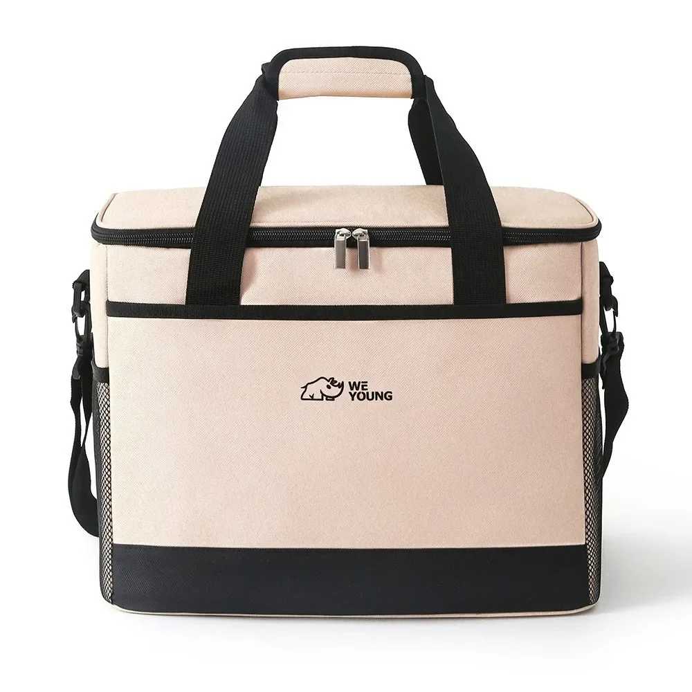Picnic Cooler Bag Leakproof Camping Cooler with Removable Shoulder Strap Keep Cold/Fresh/Warm 18L 30L