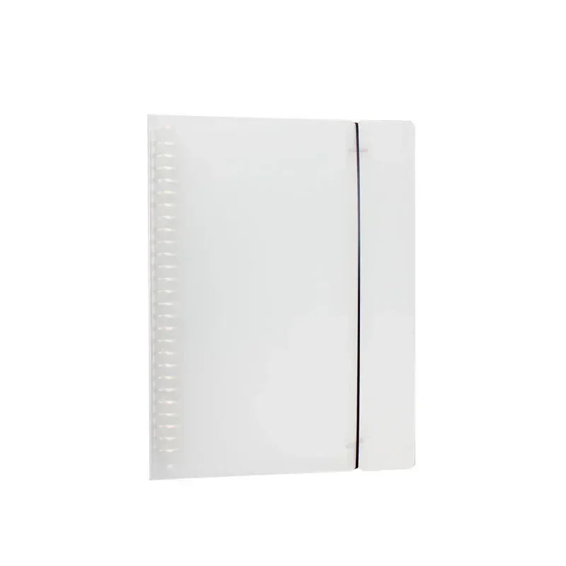 Transparent Loose Leaf Binder Notebook Cover with Zipper - Journal Planner Accessories and Stationery Supplies