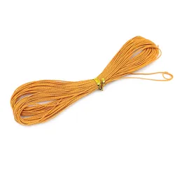 Waxed Nylon Thread Rope for DIY Jewelry and Creative Crafting - 1mm x 9.5m, Single Bar (Orange)