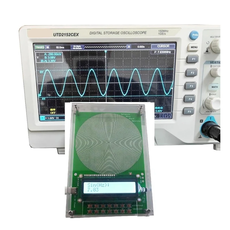 Schuman Waves Resonance Generator 7.83Hz Ultralow Frequency Pulse Audio Resonator 0.01Hz-100000Hz Adjustable 5
