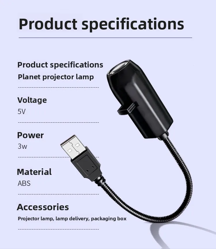 Popular Starry Sky Light, Moon Light, Bedroom Creative LED Night Light, Logo Projection Light, Internet Red Background Light