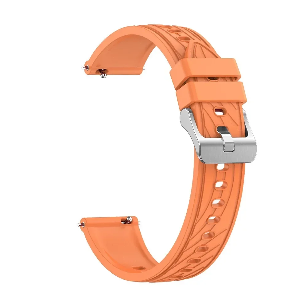 18mm Adjustable Sports Silicone Strap - Comfortable Wristband for Smartwatches