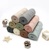 Baby Blanket Cotton Knit Newborn Boy Girl Bedding Quilt 90*70CM Infant Stroller Swaddling Fashion Solid Loving Plaids Super Soft 6