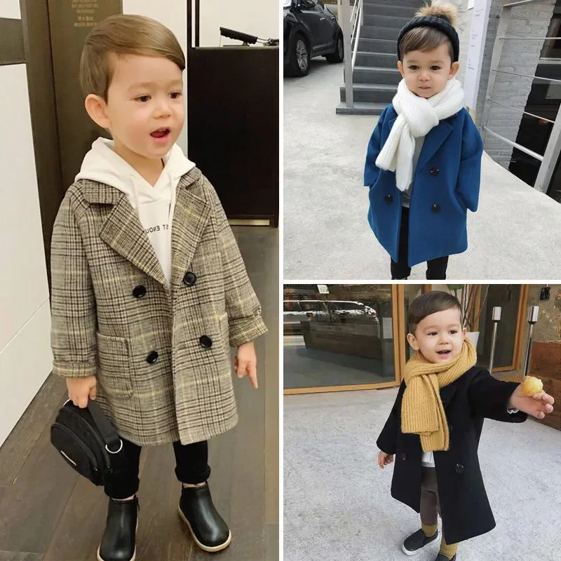 Baby boys Jacket Kids  Fashion fall Coats  Warm  Autumn Winter  Infant Clothing toddler Children's Jacket outwears 2 3 4 6 8y