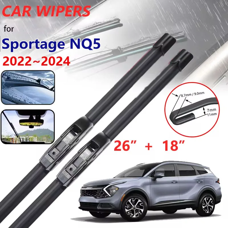 Autozonwering Voorruit LUWU Zonwering Voor Kia Sportage NQ5 (2022-2024) - UV -Bescherming Voorruit Koelinterieur Auto Zomer